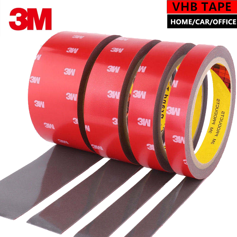 3M Tape Strong Permanet Double Sided Super Sticky Foam Tape Super Glue Tape  Waterproof Heavy Duty Tapes for Vehicle Car 5/10/15/20 MM*3 Meters