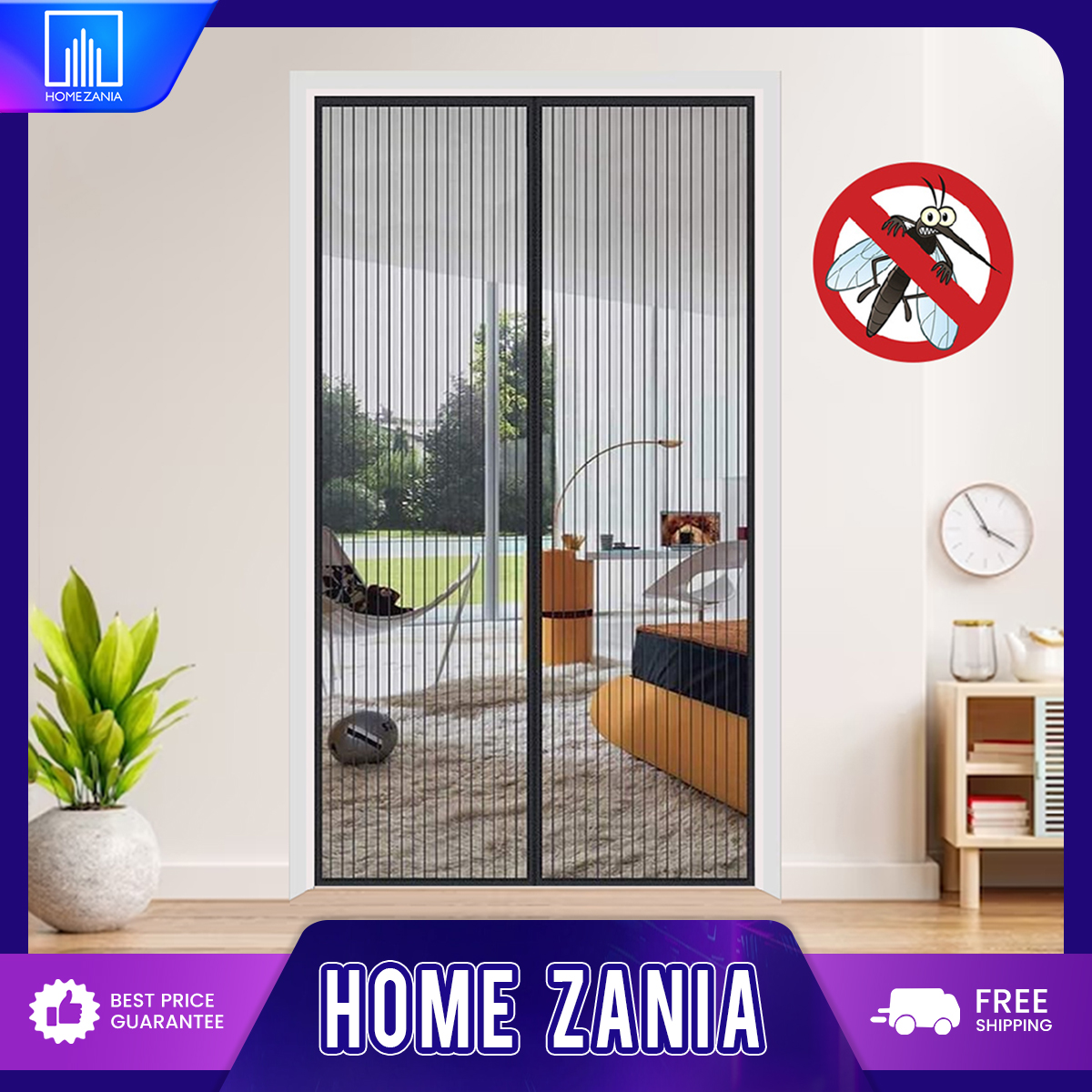 Zania Magnetic Anti Mosquito Screen Door Curtain