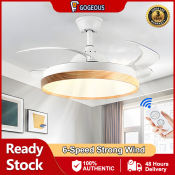 GOGEOUS 42-Inch LED Ceiling Fan with Remote Control