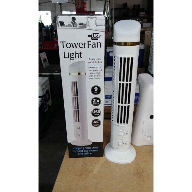 usb tower fan light