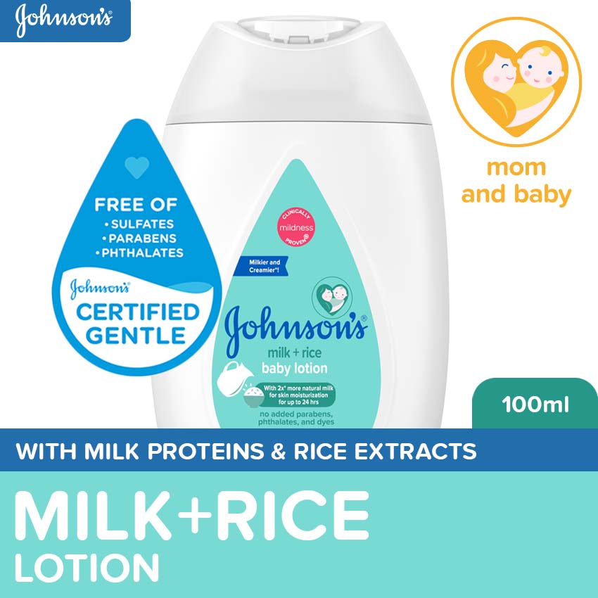 Johnsons Milk+Rice Baby Cream 50g-Baby Essentials Milk Cream Face