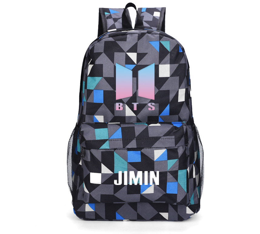 Kpop Fashion Bts Backpack Colleage Bookbag School Bag Jimin Suga Jin Jhope  Rm Jung Kook V Fans Casual Daypack Bts Merchandise