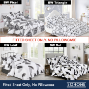 Sohome Korean Cotton Blend Fitted Bedsheet - Luxury Bedding
