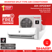 Sharp Premium Inverter Aircon - 2.5 HP Split Type