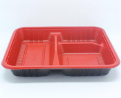 100pcs Microwaveable Bento Boxes with 3/4 Compartments