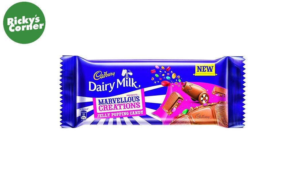 Cadbury Dairy Milk Marvellous Creations Jelly Popping Candy 10 Pack 160G