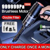 German-made Cordless Rechargeable Vacuum Cleaner for Car and Home