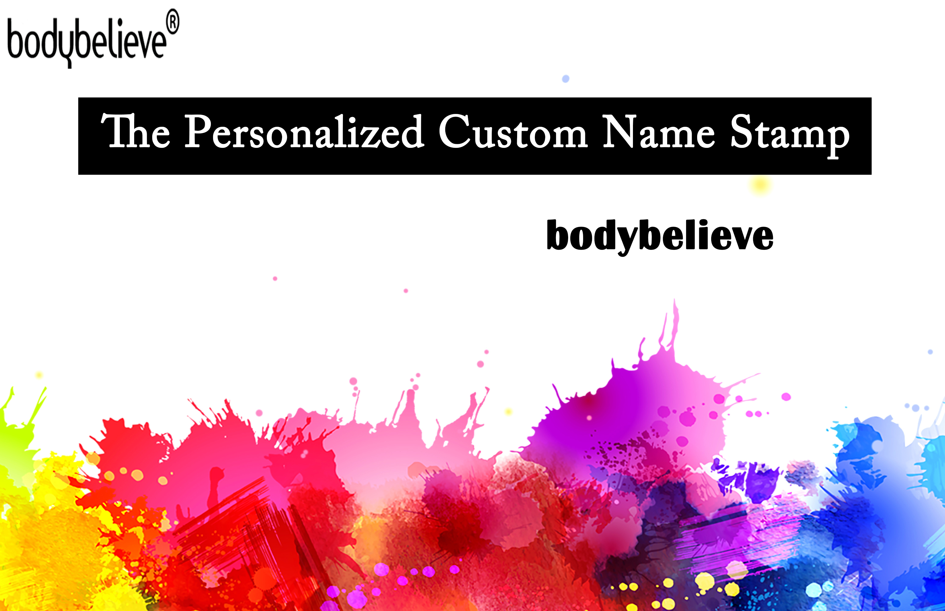  bodybelieve Name Stamp for Clothing Kids, Customized