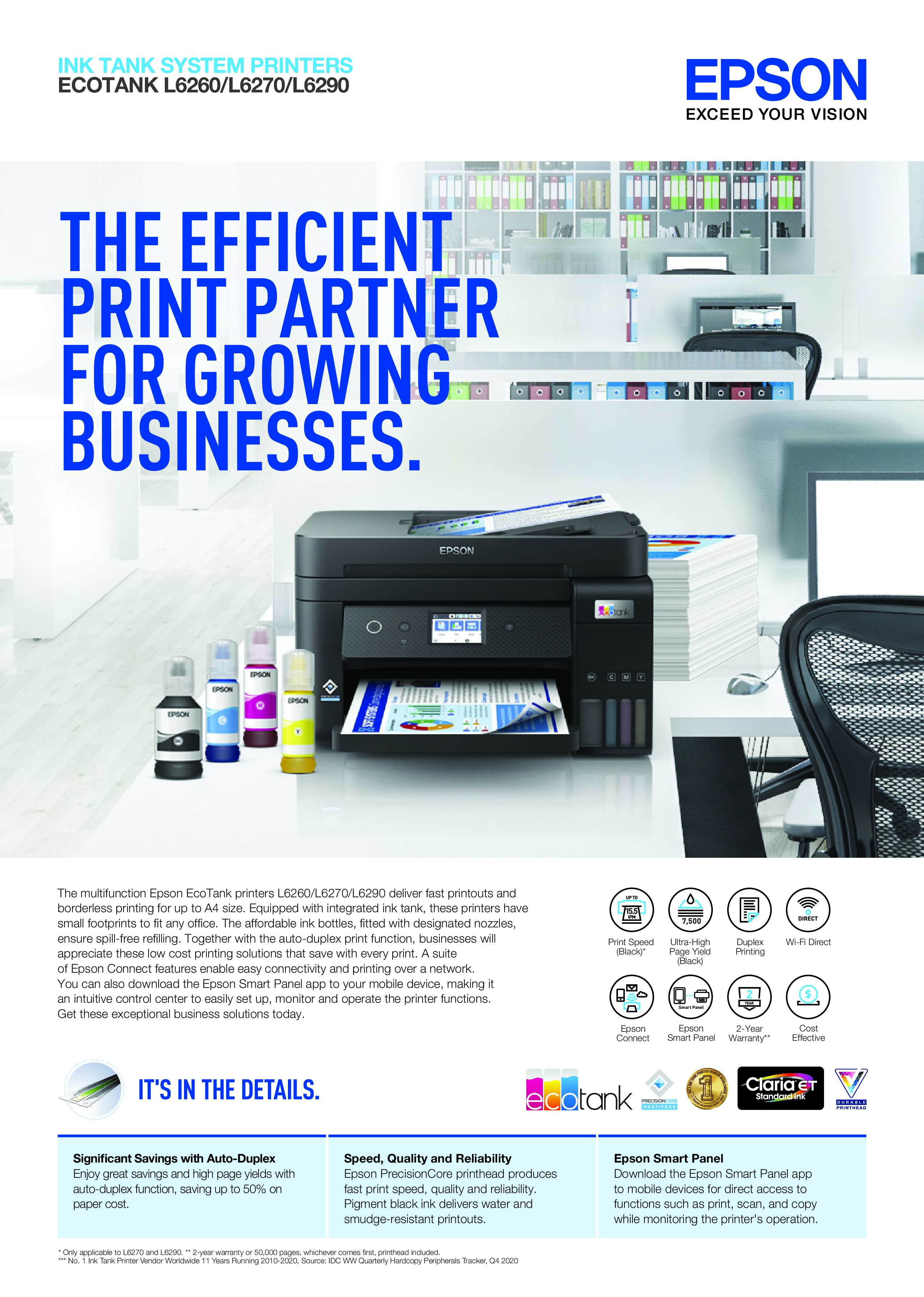 Epson L6270 Colored Wi-Fi Duplex All-in-One Ink Tank – JG Superstore
