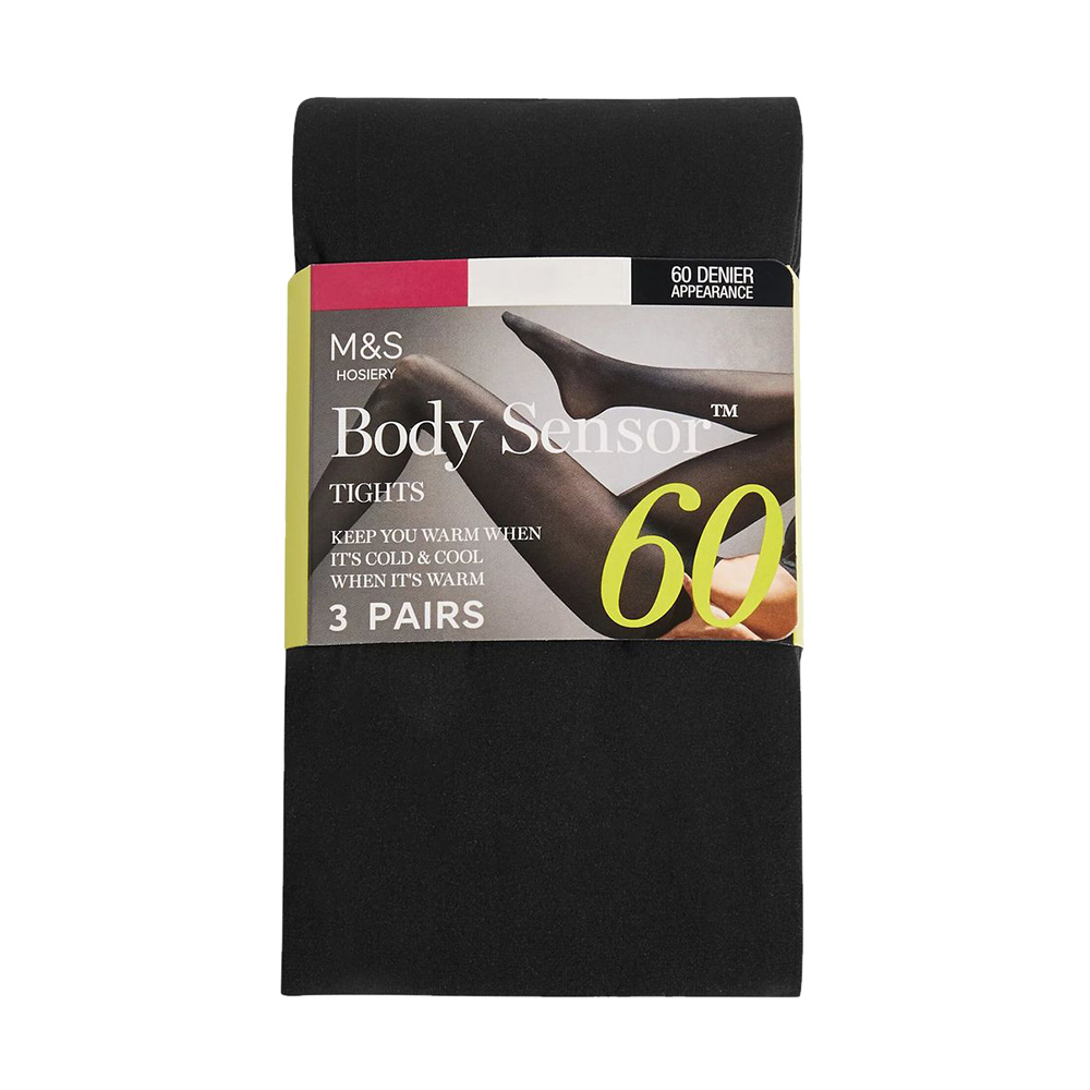 Marks & Spencer Women's 3 Pack 30 Denier Body Sensor™ Tights (Black)
