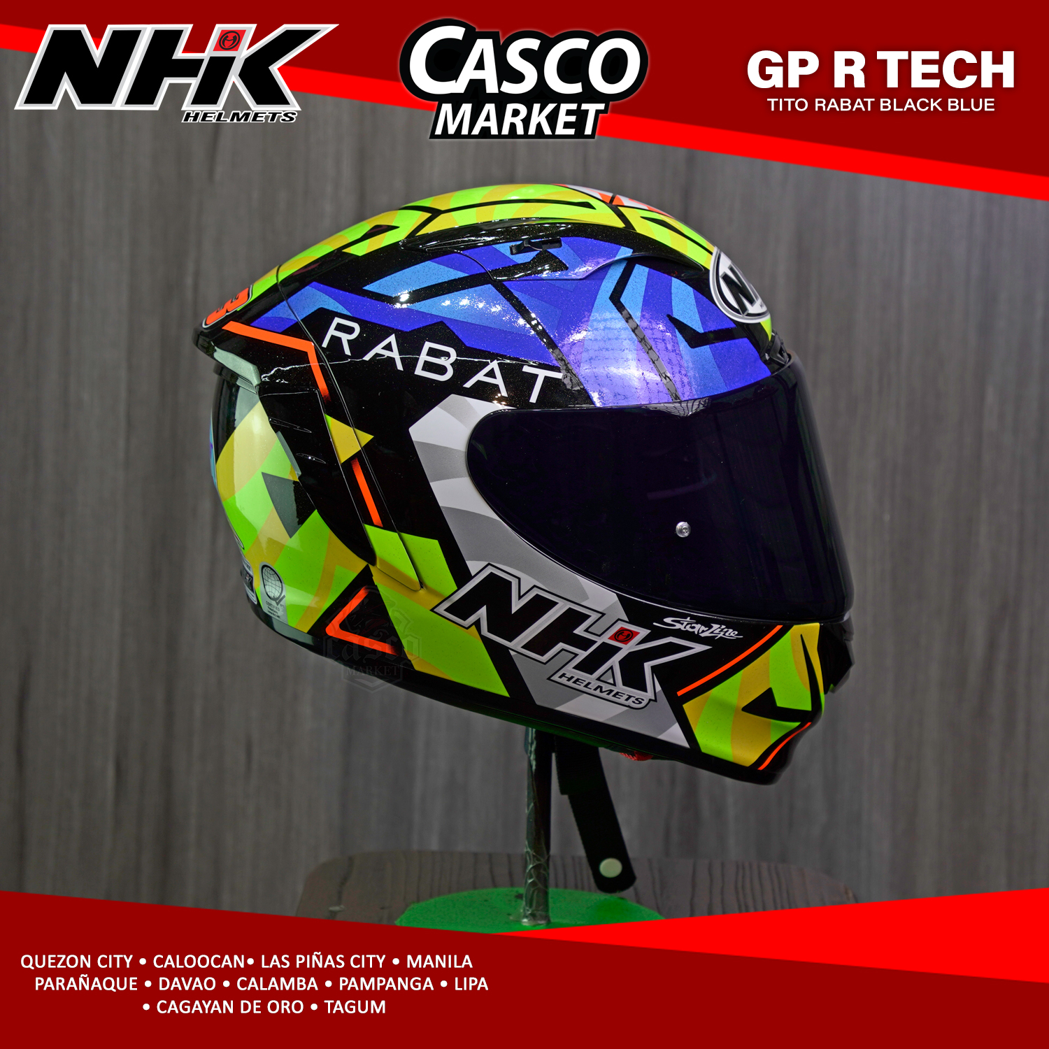 Harga helm nhk gp r tech cheap