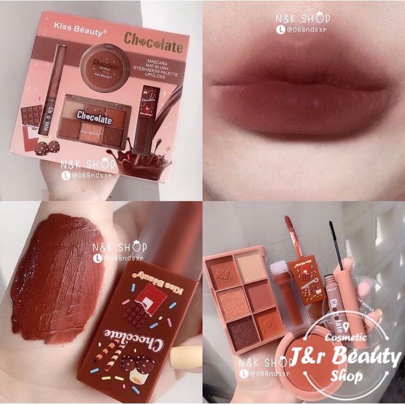 kiss beauty lip gloss lipstick palette