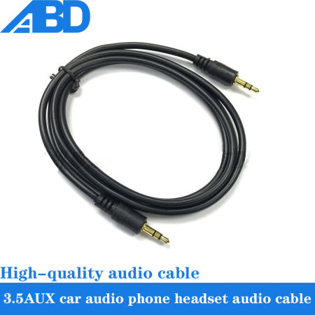 Auxiliary audio cable jack 3.5 stereo Aux 3.5mm Cables vehicle connection line male to male 1.5m 3m gold plated Car computer, mobile phone, headset, audio speaker, live K song recording, audio cable