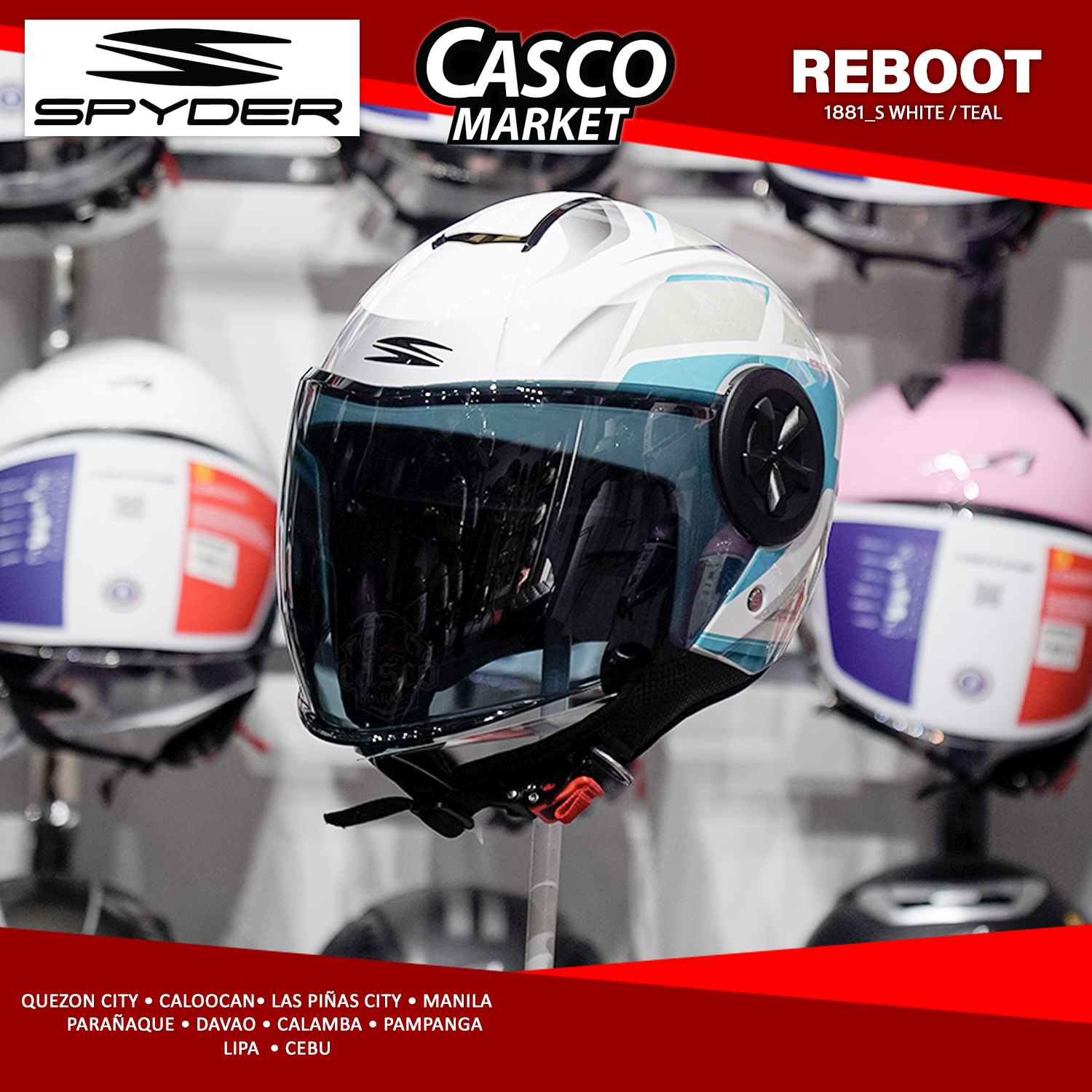 Reboot Best Spyder Helmet SPYDER REBOOT2 PLAIN COLOR V2 HALF FACE