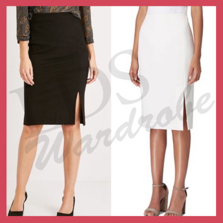 Lds - Pencil Skirt Plain - Below The Knee With Slit