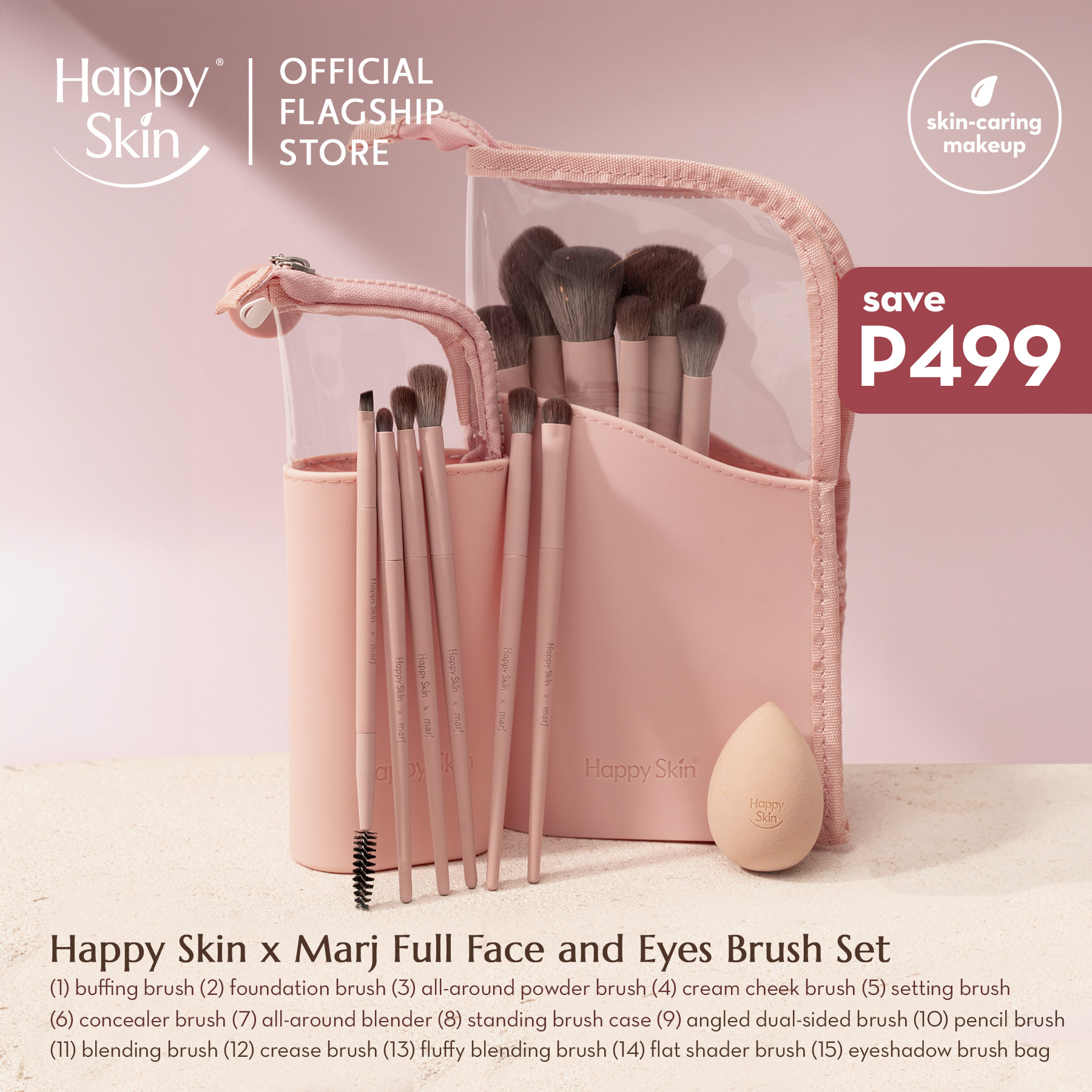 Discount on Happy Skin  shoes - SKU: Happy Skin X Marj Full Face And Eyes Brush Set (13-Piece Collection)