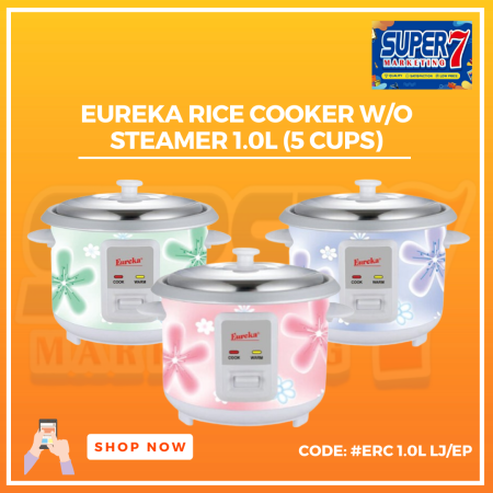 Eureka Erc 1.0L LJ/EP Rice Cooker Without Steamer - SUPER7 Marketing Online