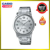 Casio Silver Stainless Steel Band Men's Quartz Watch