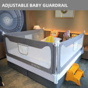 Adjustable Baby Playpen Bed Rail by Kids Safety Fence