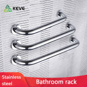 Keve Stainless Steel Bathroom Grab Bar and Towel Rack