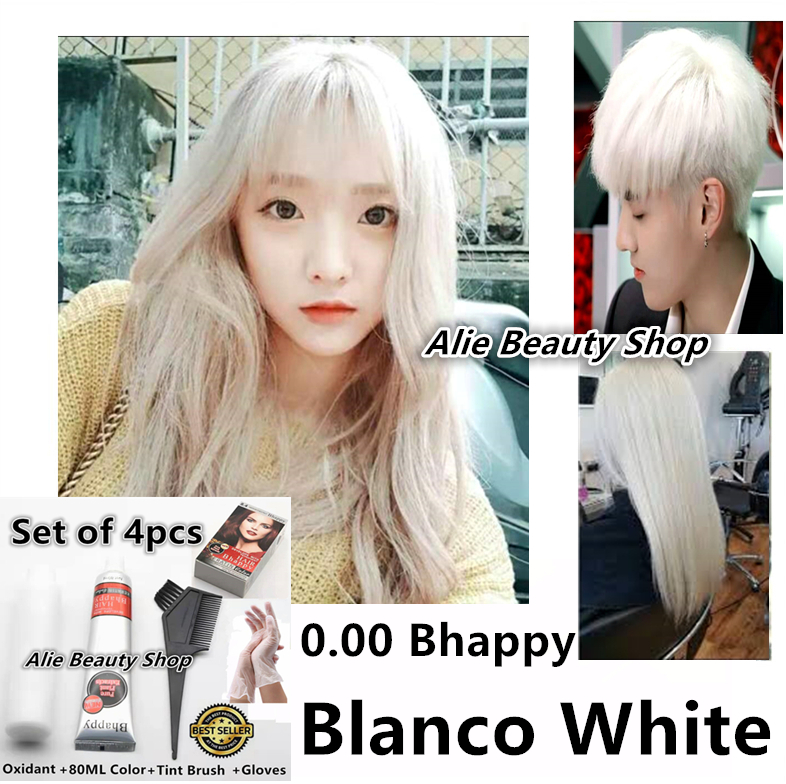 Blanco White hair dye Permanent Hair Color Set  Bhappy | Lazada PH