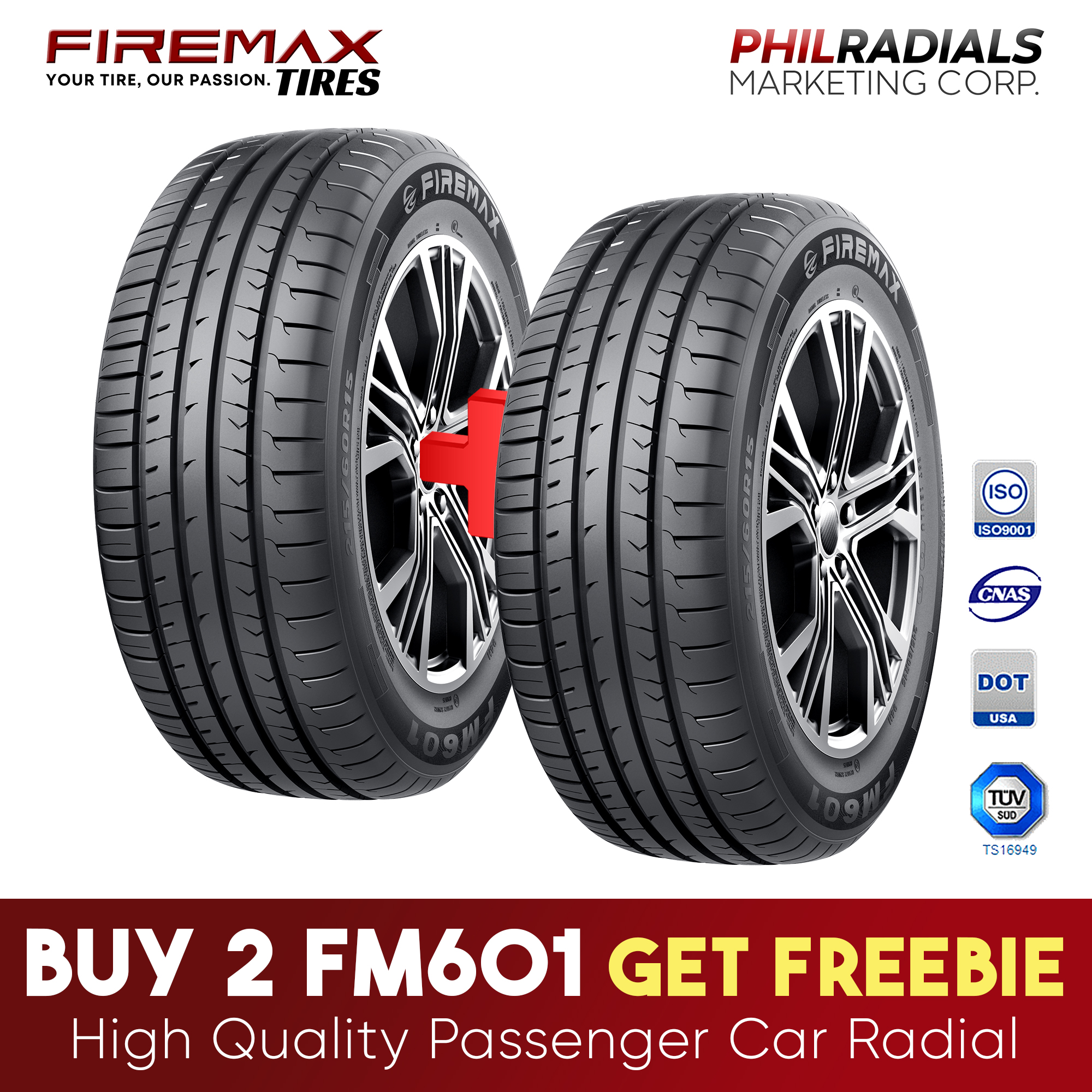 Firemax 175/65R14 82T FM601 - Buy 2 Get Freebie