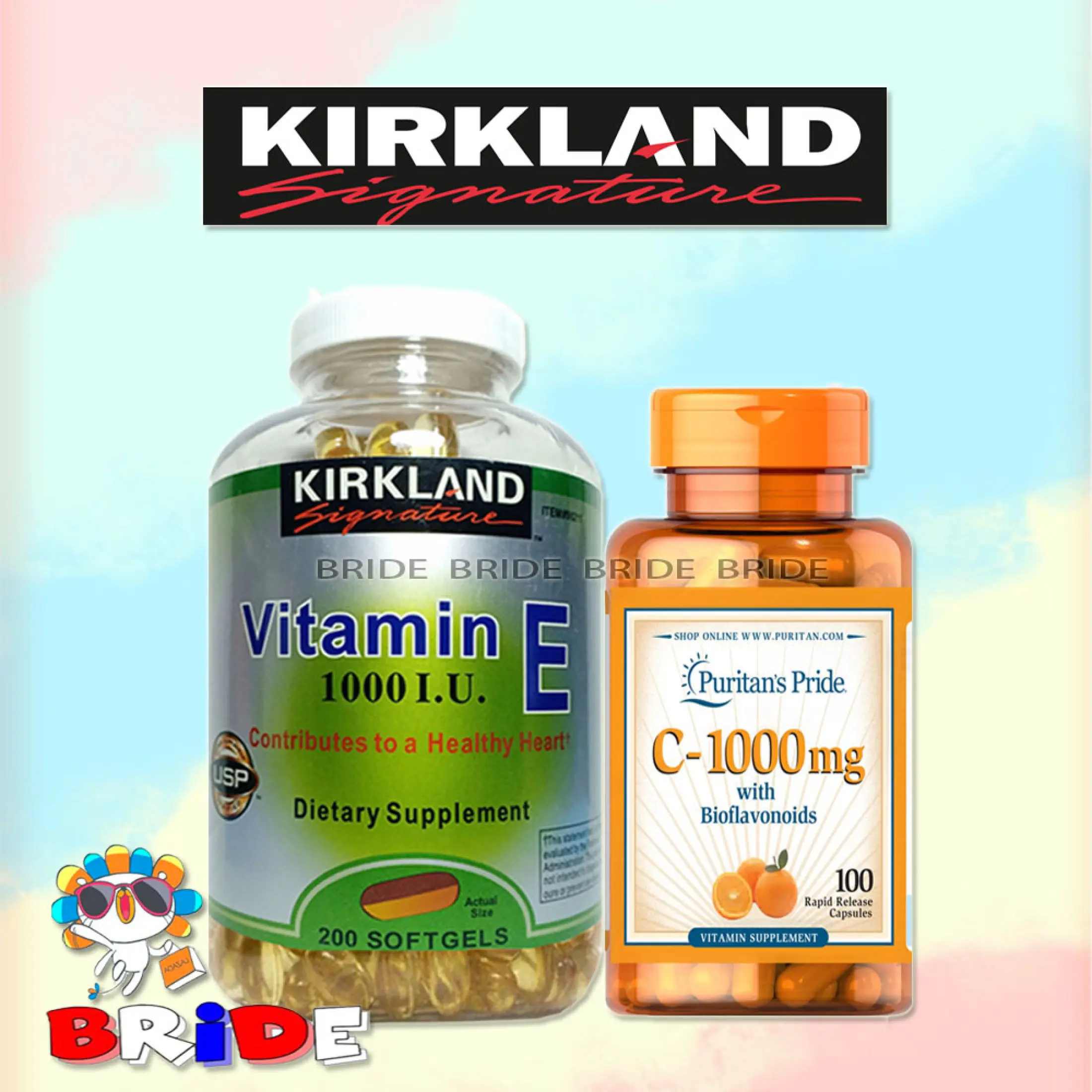 2 In 1 Kirkland Vitamin E 1000 I U 0 Softgels Puritans Pride Vitamin C Citrus Bioflavanoids Rose Hips 1000mg 100 Tablets Lazada Ph