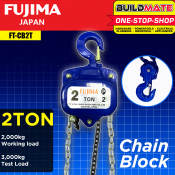 FUJIMA JAPAN Chain Block 2 TONS 2T FT-CB2T •BUILDMATE•