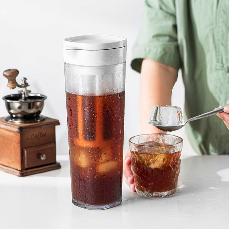 1.1L Coffee Cold Brew Pot with Filter - Multiple Colors