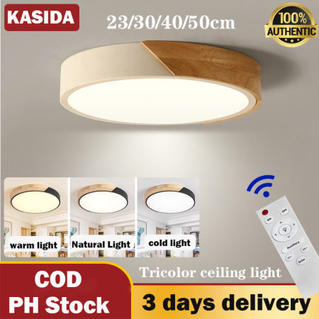 KASIDA Tri-color Nordic LED Ceiling Light - Modern Design