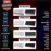 RK Mechanical Keyboard: Wired/Wireless, RGB, Hotswappable, Windows/Mac Compatible (