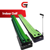 PGM Portable Indoor Golf Putting Trainer with Ball Return