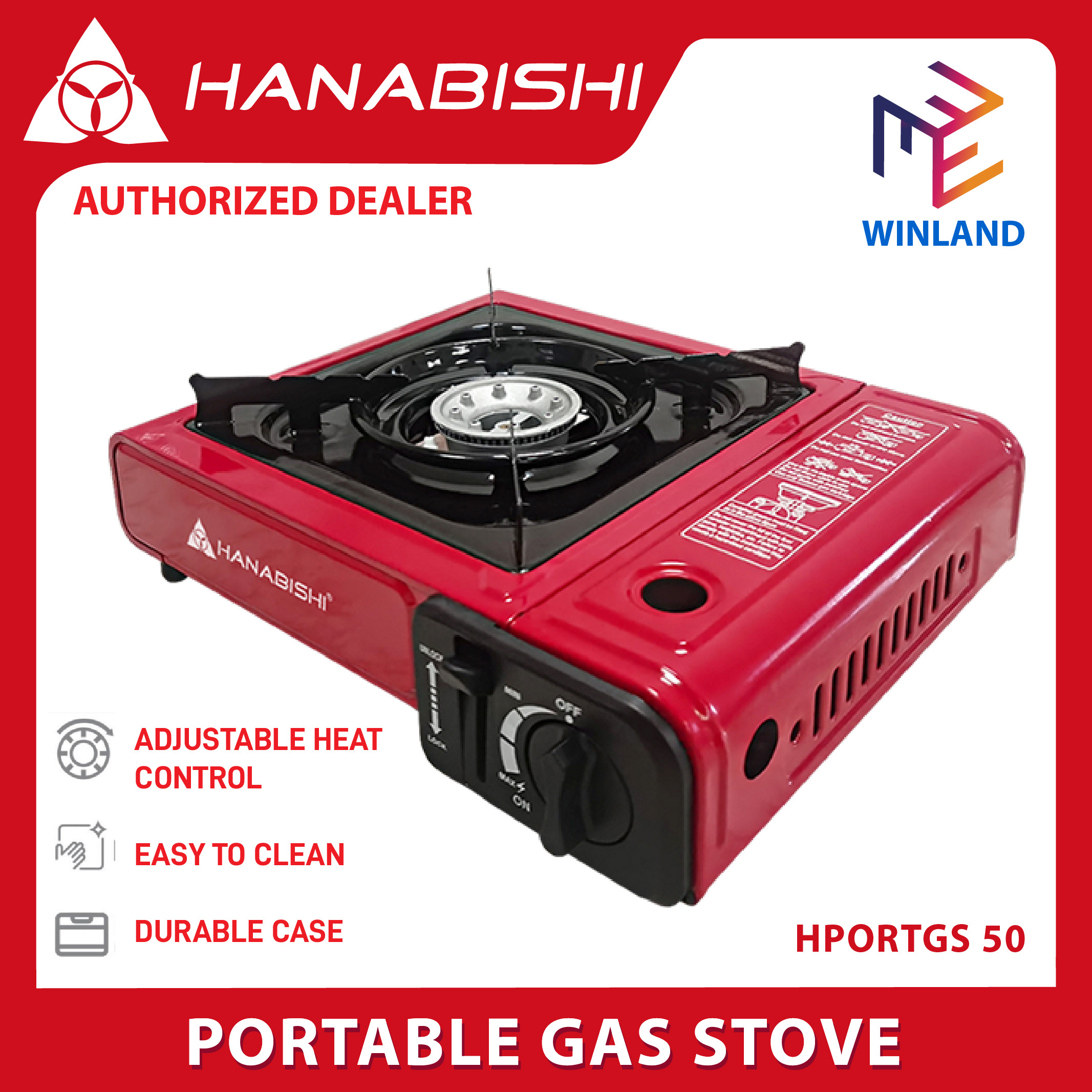 ASAHI by Winland 2 in1 Butane and LPG Gas Stove with Energy Saving