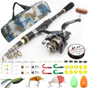 Ultra Light Fishing Rod Set with Reels & Accessories