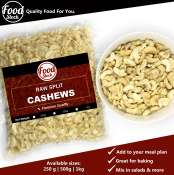 Food Stock Raw Split Cashews