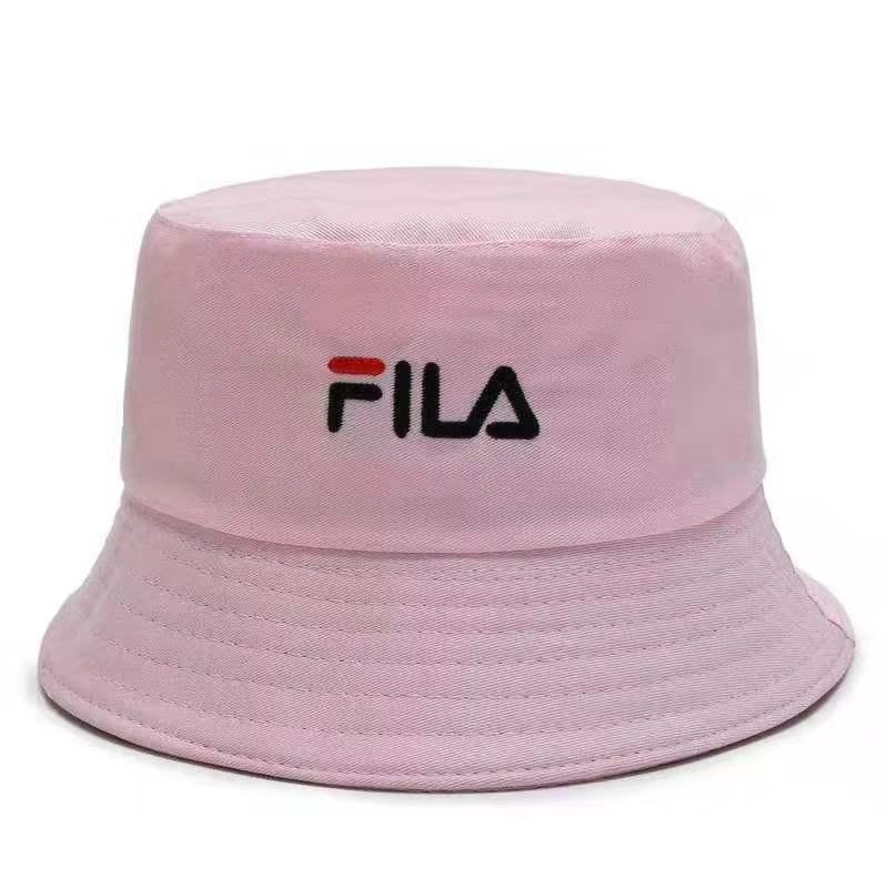 pink fila bucket hat