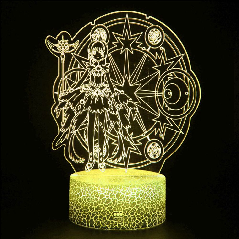 Japanese Anime Chainsaw Man 3d Character Model Led Night Light Game