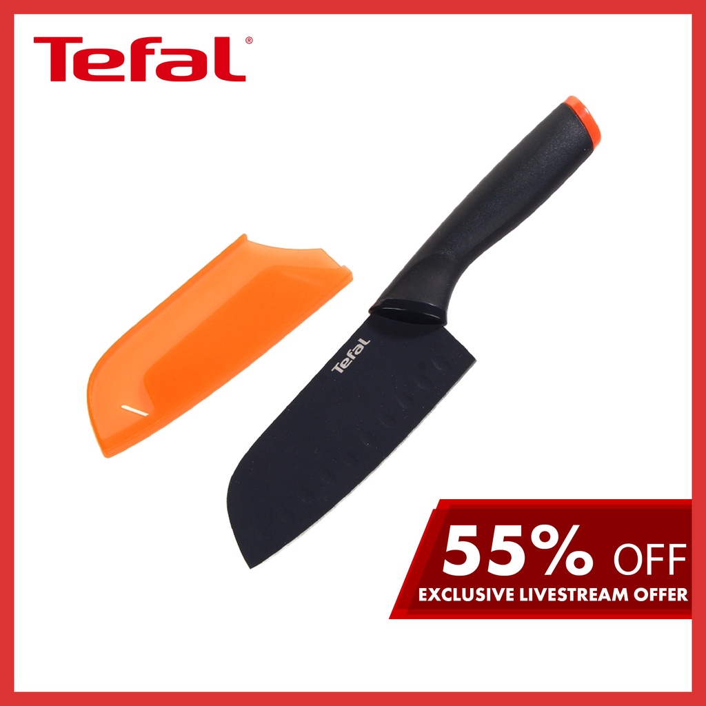 TEFAL Fresh Kitchen - Couteau Santoku 12cm Lame en Inox …