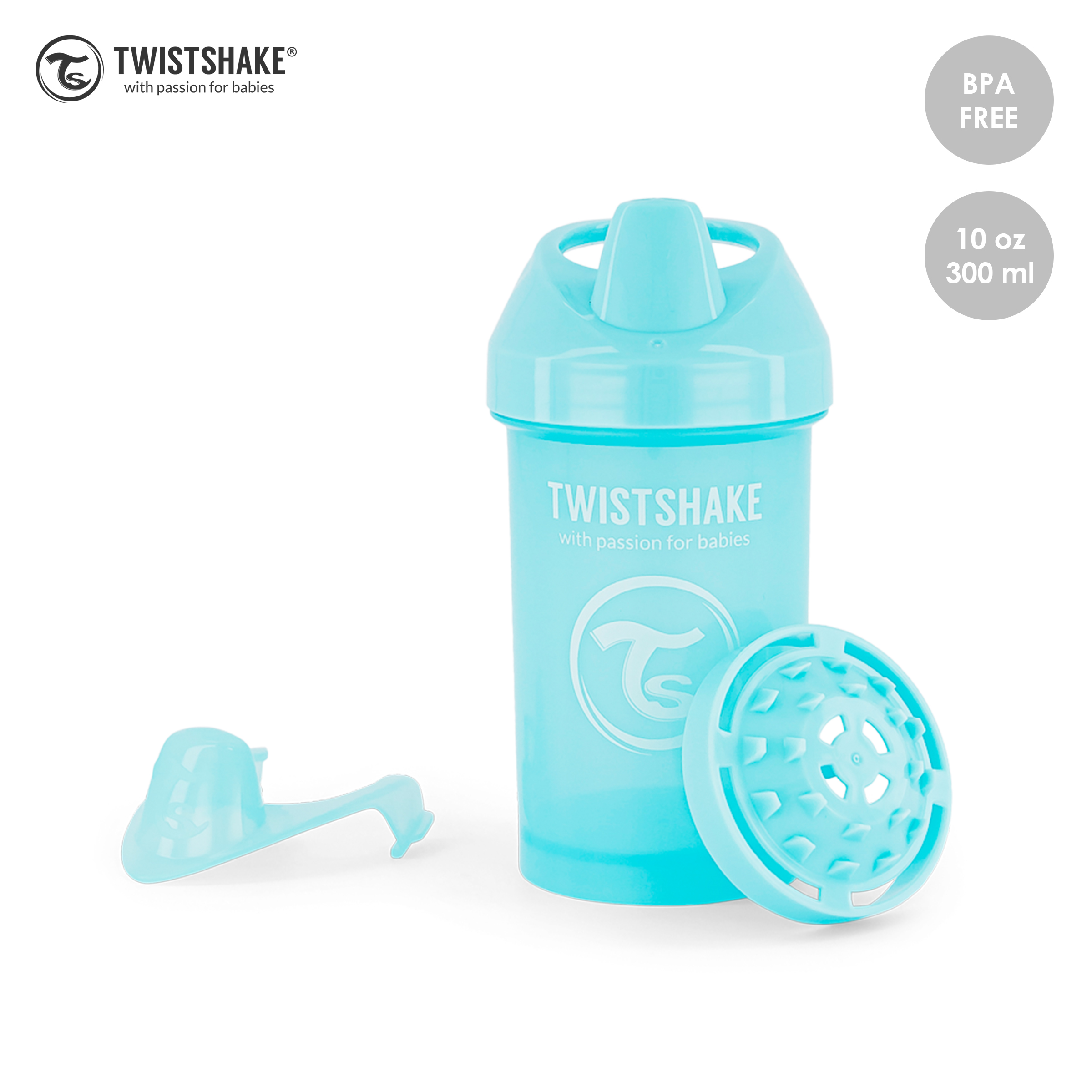  TWISTSHAKE Kid Cup 360ml / 12oz 12+m Pastel Grey : Baby