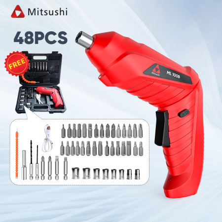 Mitsushi Cordless Electric Drill Set with Accessories