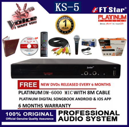 Platinum Junior Lite Karaoke with 16000 Songs and Mic