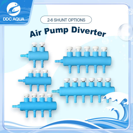 Air Pump Hose Splitter Water Tube Connector Fish Tank Oxygen Regulating Valve Flow Splitter