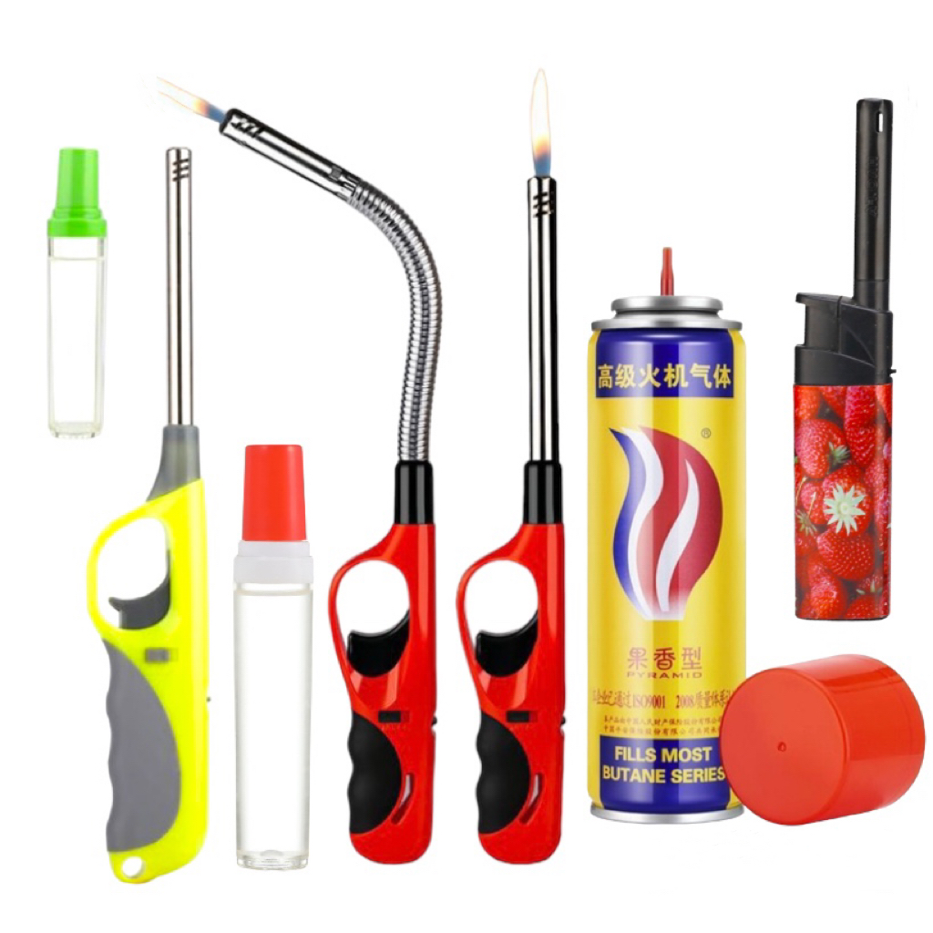 BINLU Long-Reach Refillable Butane Gas Torch Lighter