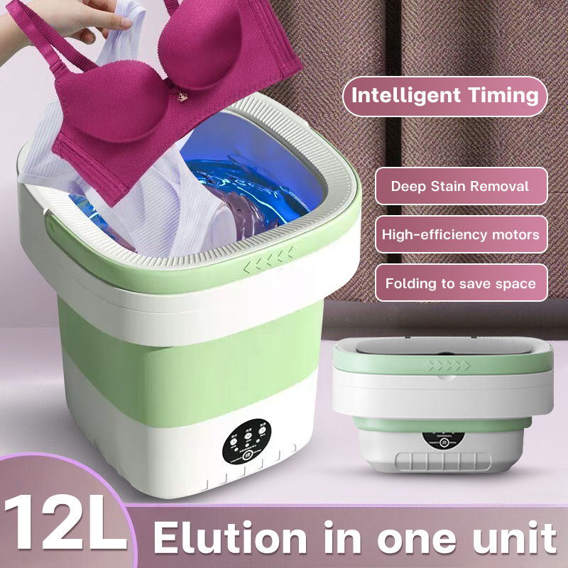 Mini Portable Washing Machine With Spin Dryer For Baby Clothes