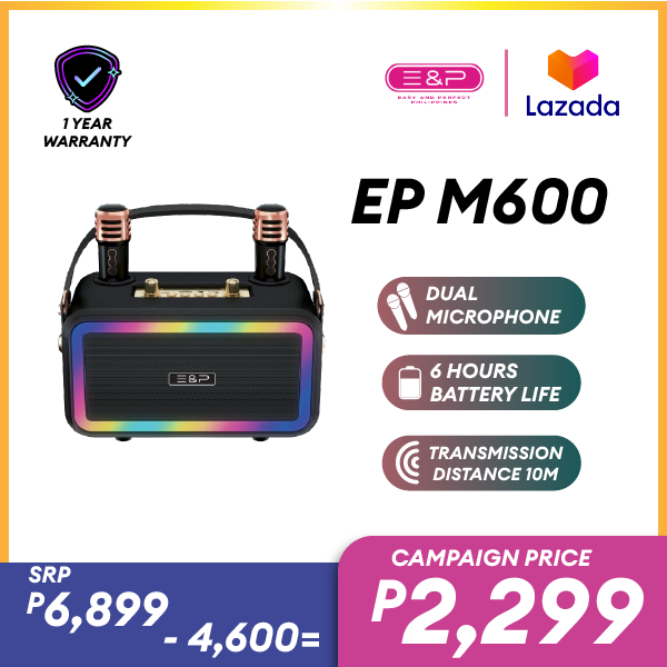 Easy & Perfect EP M600 Bluetooth Speaker with Dual Microphone