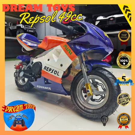 Dreamtoys 49cc Kids Pocket Dirt Bike with Light