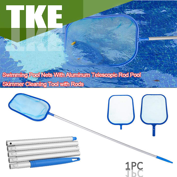 Yaju Pool Skimmer Economy Grade With Strong Pole Ez Clips Included For Above Ground Inground