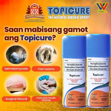 Topicure Organic Animal Wound and Fly Spray, 75ml