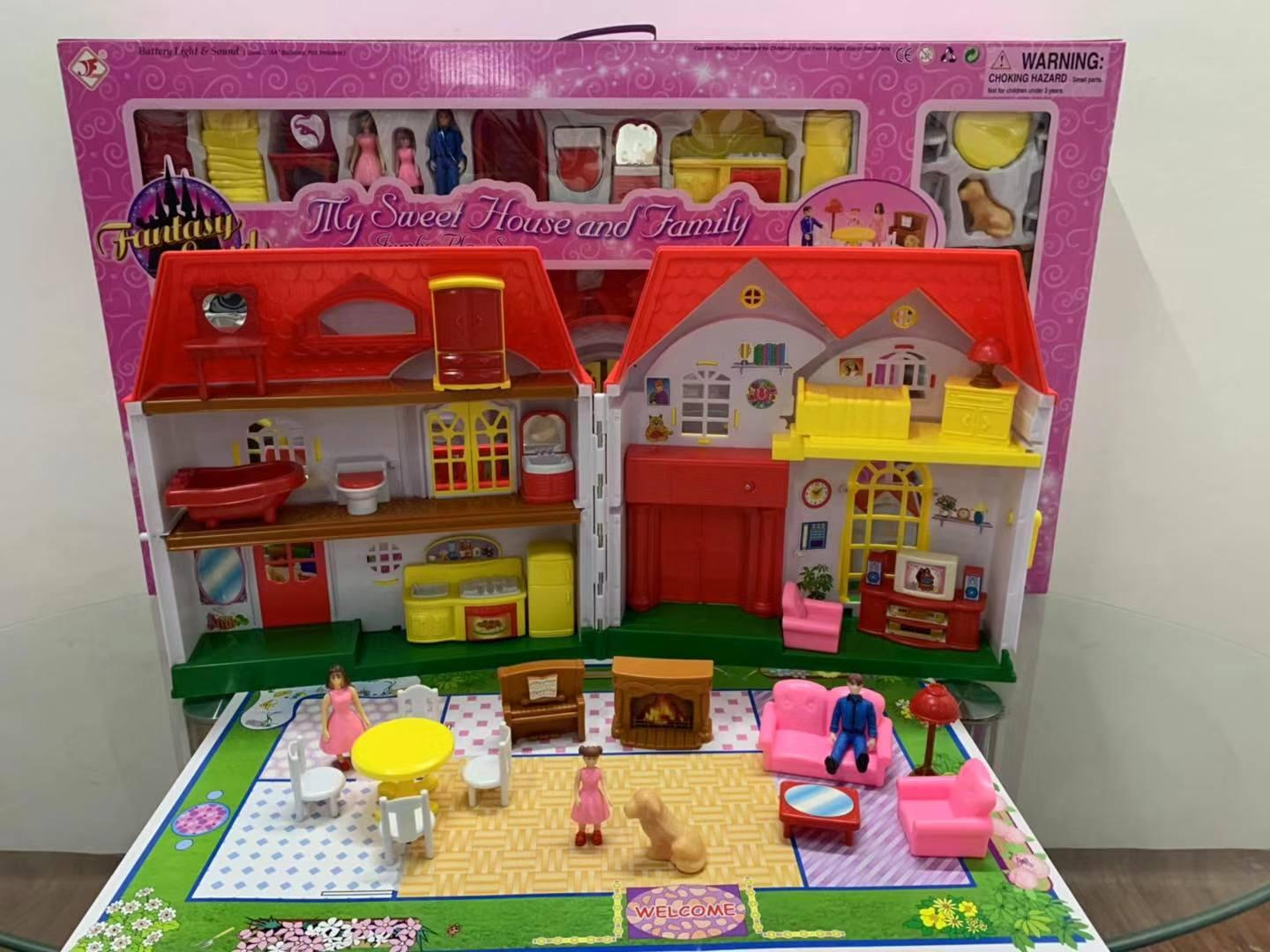 barbie doll house family