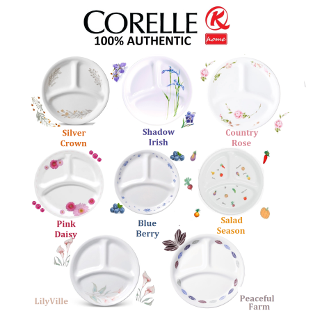 CORELLE Divided Plate 21.6cm 1pc